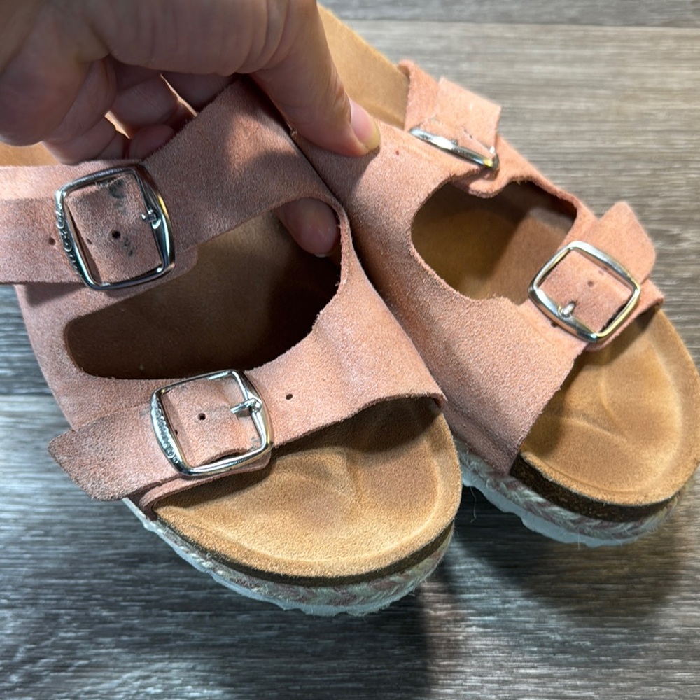 Yokono pink leather sandals woman’s size 9.5 (s33) - Picture 5 of 8